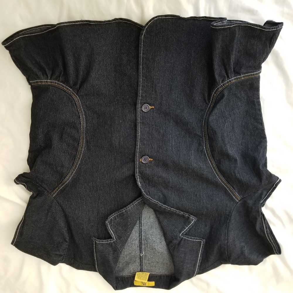 Drama Gold Dark Denim Jacket-2X - Picture 6 of 6